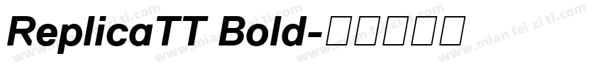ReplicaTT Bold字体转换